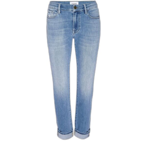 FRAME Le Garcon Mid-Rise Stretch Skinny Jeans - Women's 28 - EUC - Picture 1 of 5
